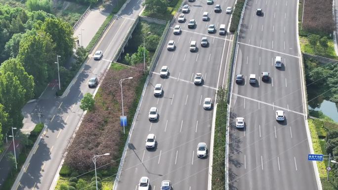 河南郑州红旗汽车车队郑州地标打卡航拍