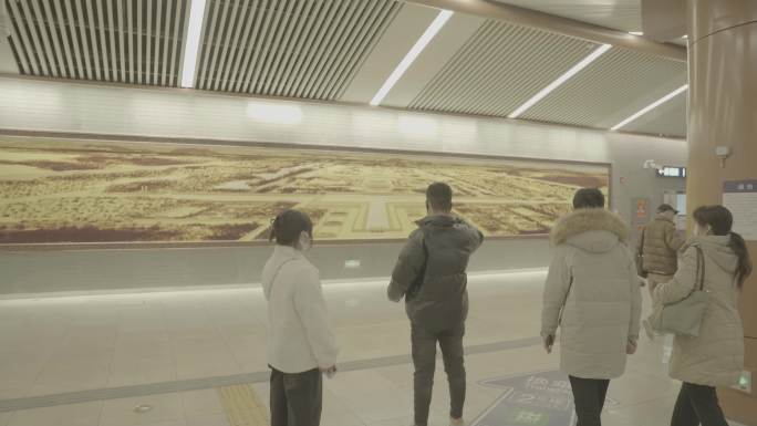 【4K】北京地铁车站人流 升格log模式