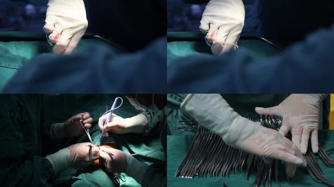 手术室 手术 手套 手术衣 手术器械