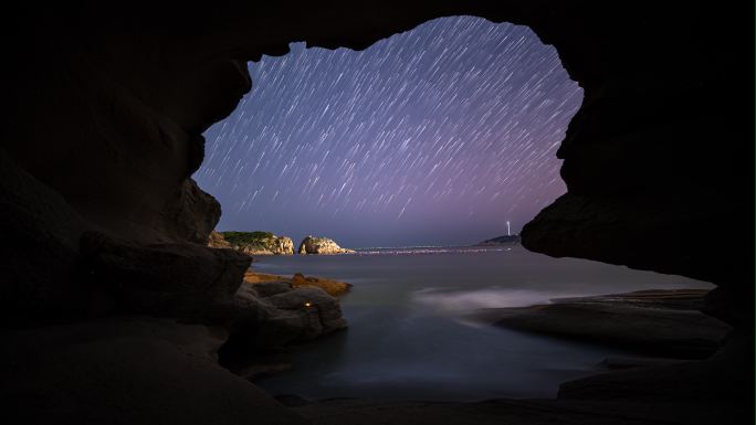 4K霞浦海蚀洞唯美星空 高质量星空延时