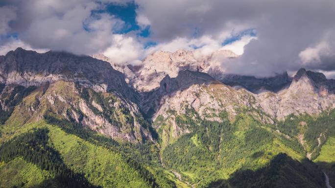 中国各地自然风光航拍延时视频