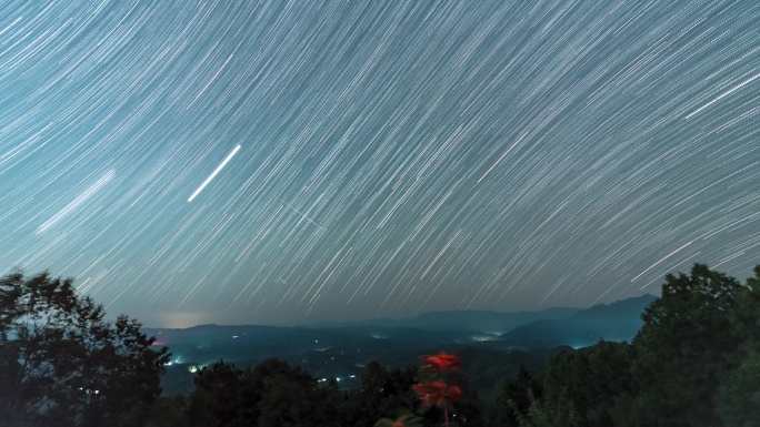 8K英仙座流星雨星轨延时