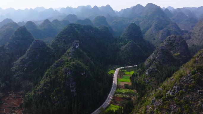 贵州4A景区万峰林航拍