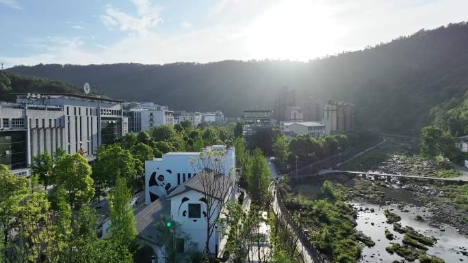 四川广元青川县航拍大景