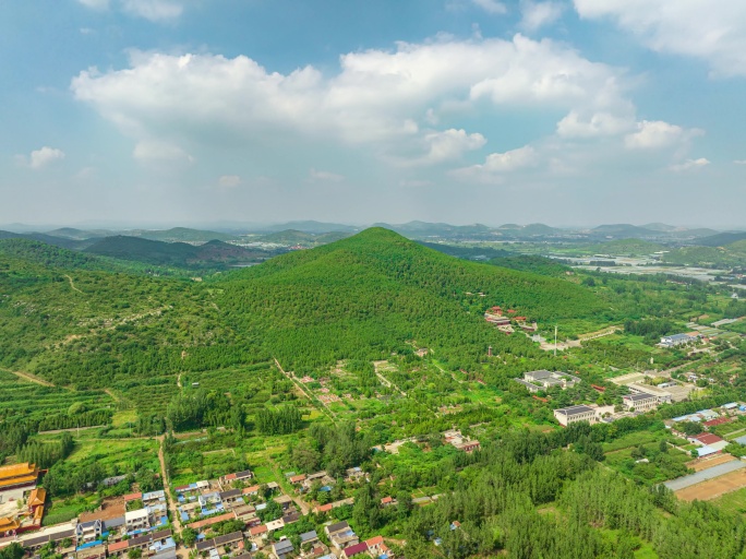 【4K】兰陵文峰山景区航拍延时