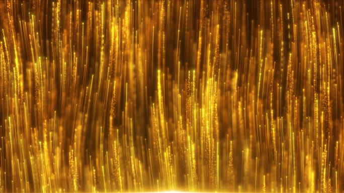 金色粒子光线优雅粒子线条背景