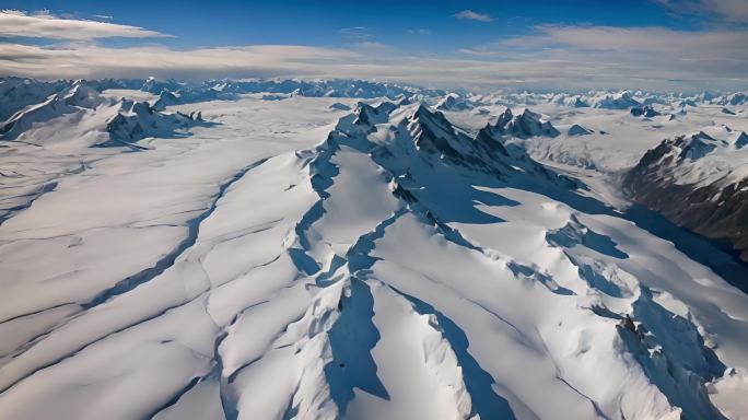 壮丽山河冰川航拍视频动画