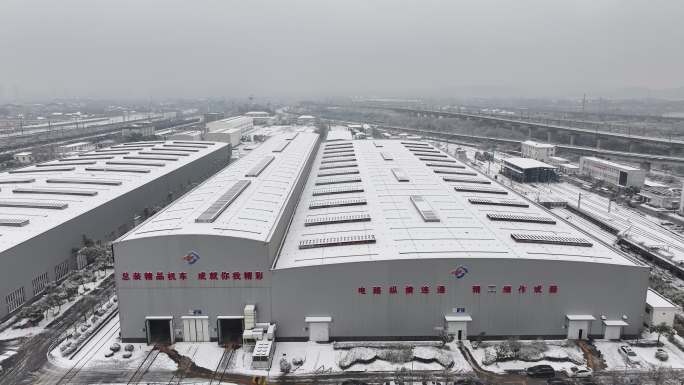 武汉大功率机车检修段【检修库雪景】