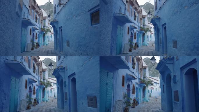 Chefchaouen，摩洛哥西北部Rif山脉中的蓝珍珠城