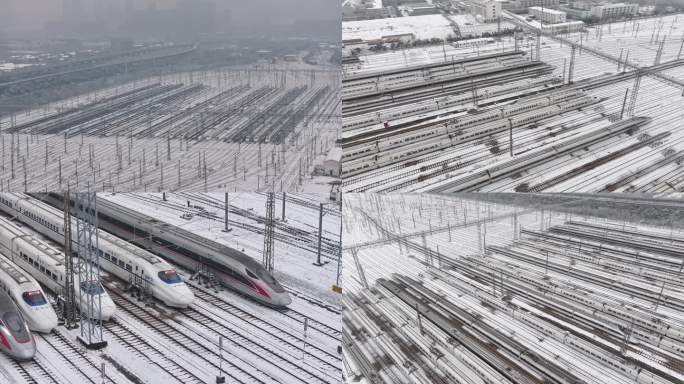 武汉铁路动车段存车线【雪景2】