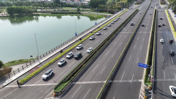 河南郑州红旗汽车车队郑州地标打卡航拍