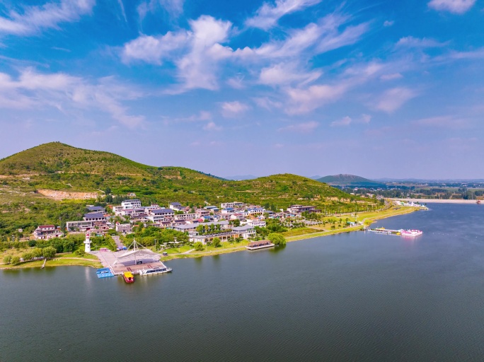 【4K】兰陵压油沟兰湖北岸航拍延时