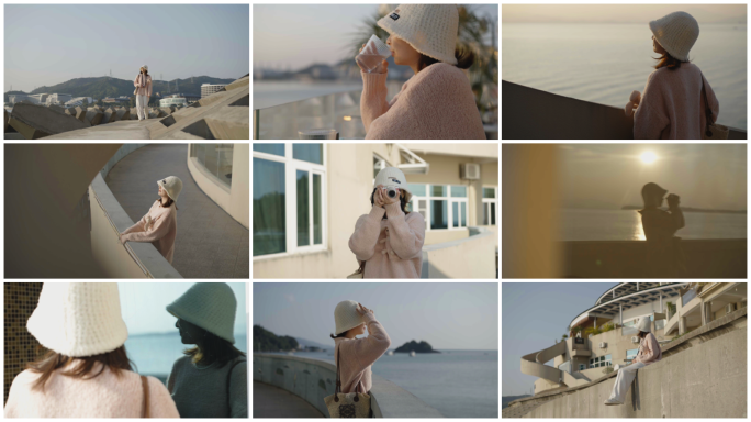 阳光海边文艺女生