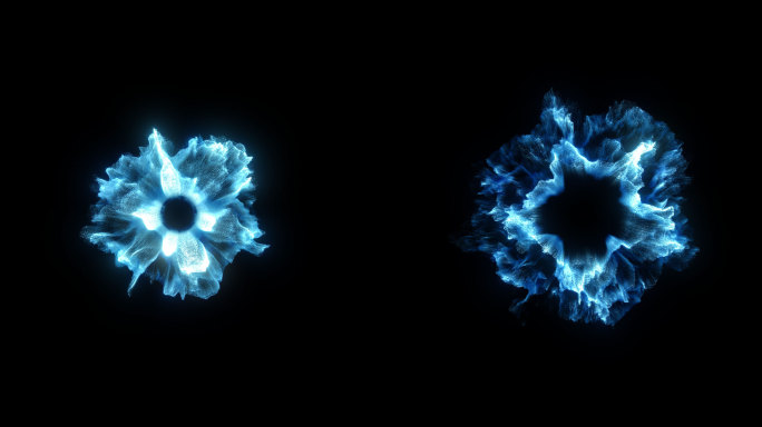 蓝色地屏扩散粒子