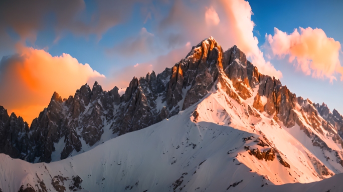 雄伟山峰 雪山山脉合集