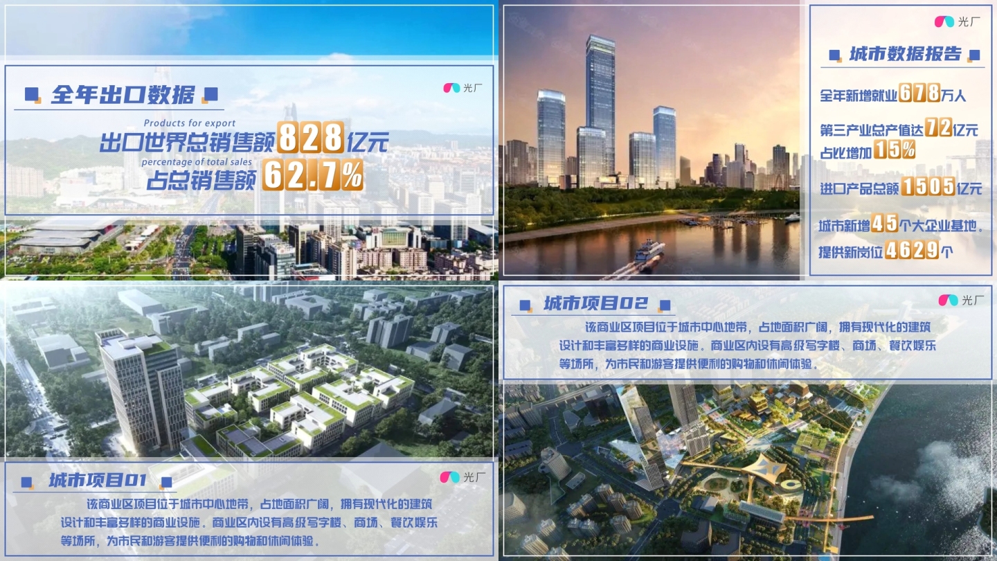 城市企业画面数据文字字幕版