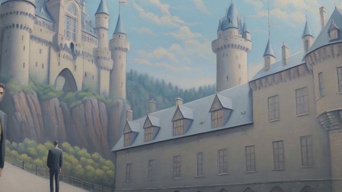 AI演绎城堡