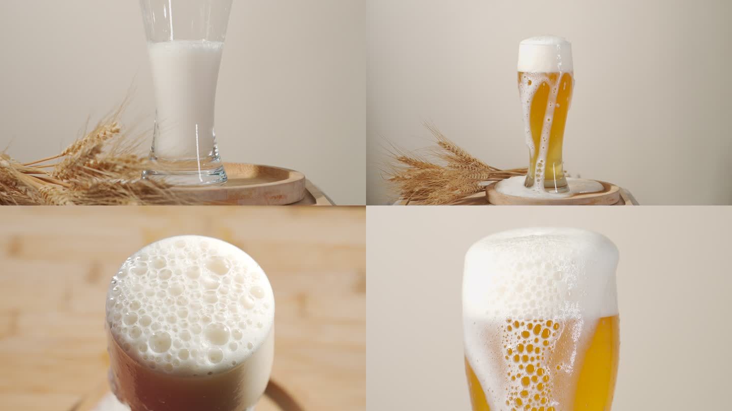 啤酒广告素材精酿啤酒倒啤酒升格慢动作