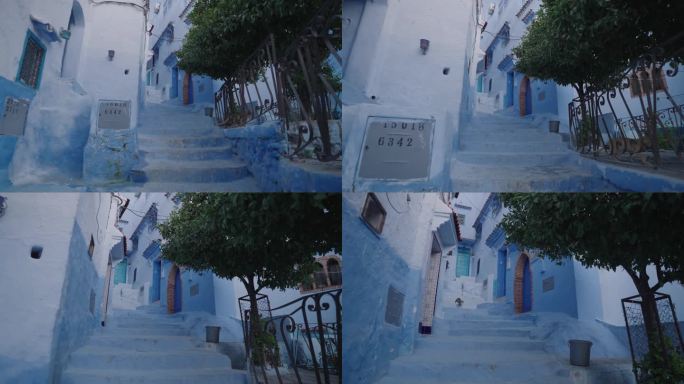 Chefchaouen，摩洛哥西北部Rif山脉中的蓝珍珠城