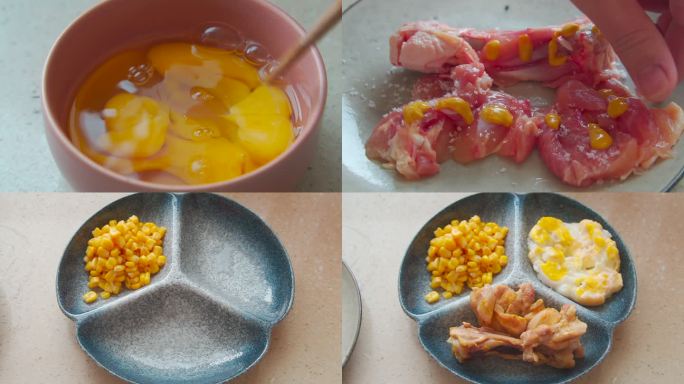 减脂早餐美食制作低卡饮食鸡腿玉米鸡蛋