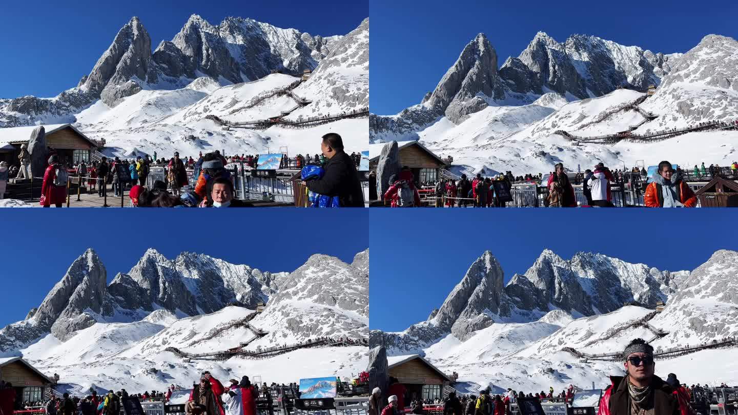 云南丽江玉龙雪山冰川公园风光