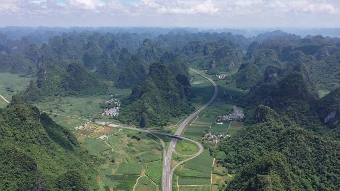 贵州 航拍 桂林山水 合那高速 最美高速