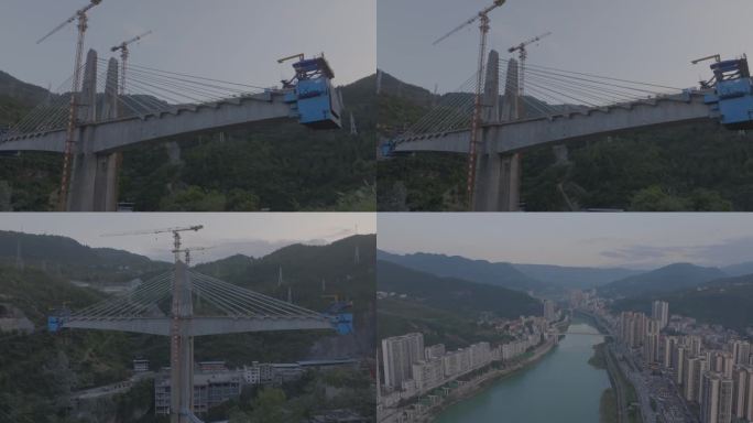 山中施工 修高架桥