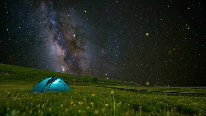 草原夜色风景