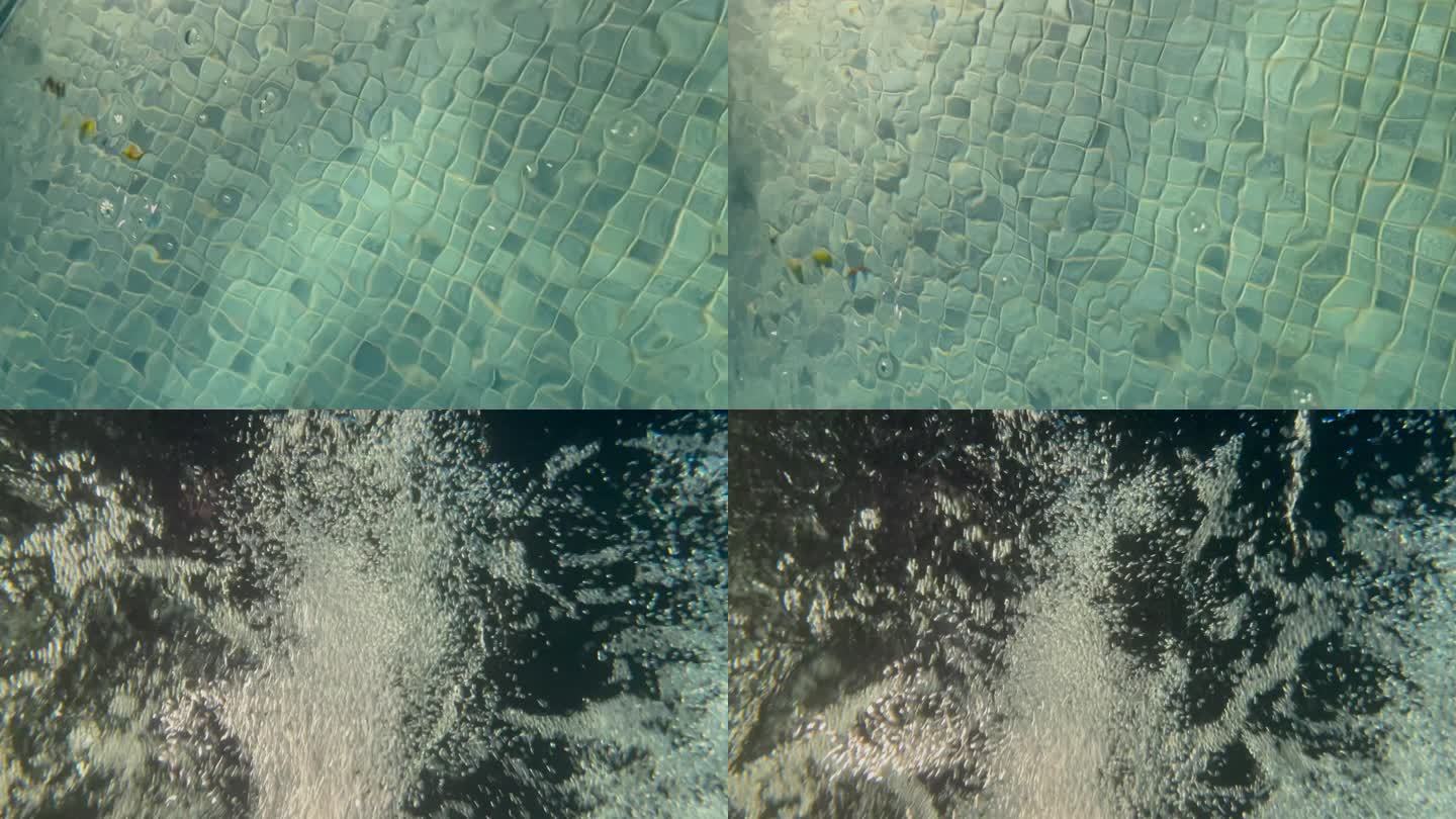 各种类型的水面波纹和水花泡沫视频素材