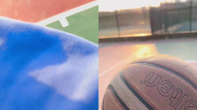 篮球与日落共于一色