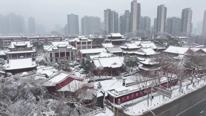 武汉长春观雪景