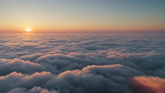 天空云海航拍延时阳光风起云涌动态云8