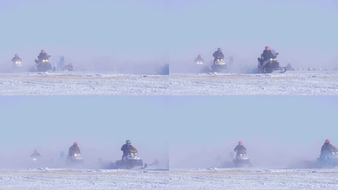 雪地摩托  冬季那达慕大会