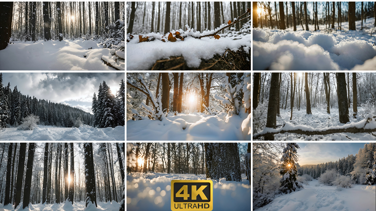 白桦林阳光下的白桦林雪中白桦林白桦林雪景