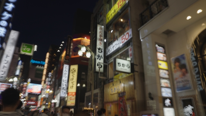 （log-4k）日本东京夜景城市街道-1