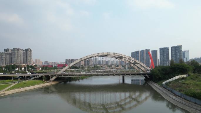 环球中心 中和湿地公园 桥 河面 锦江