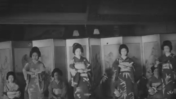 上世纪日本和服 日本女性 和服 艺伎
