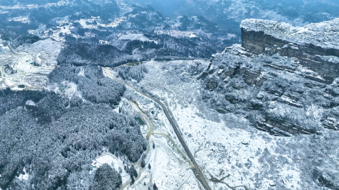 武隆仙女山雪山森林冬至大雪宣传片