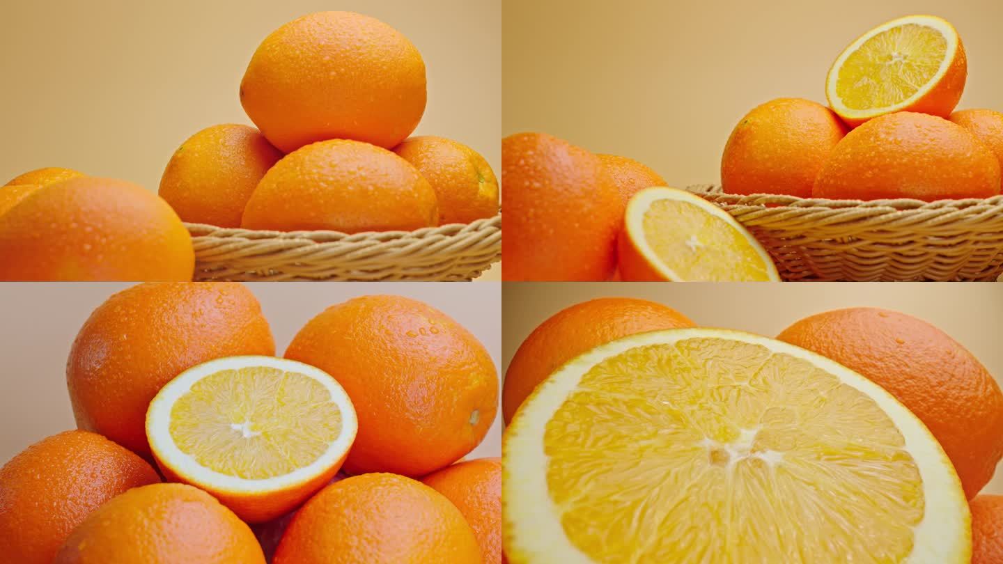 【原创】脐橙橙子农业种植经济作物特写水果