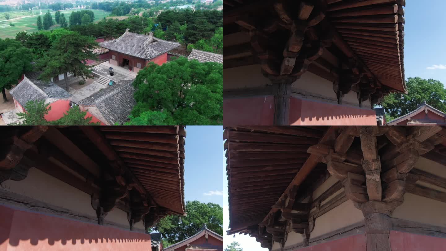 4K五台山唐代木构建筑南禅寺航拍佛光寺