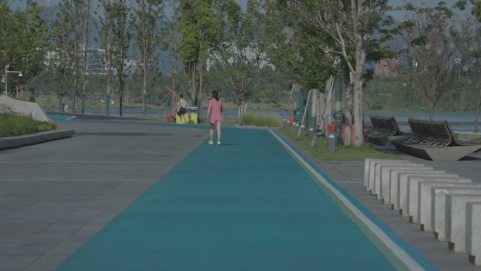 天府新区 兴隆湖 跑步 跑步道 步道