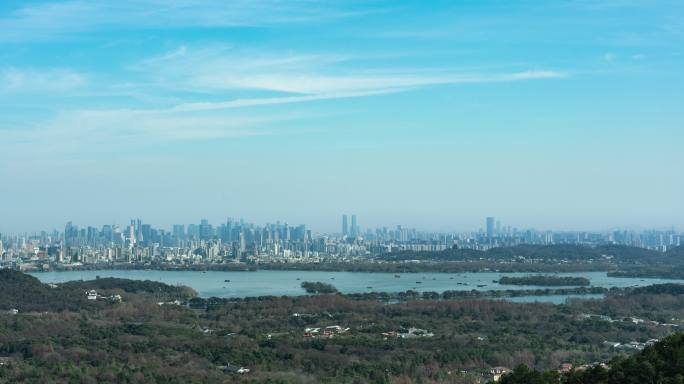 杭州西湖全景延时