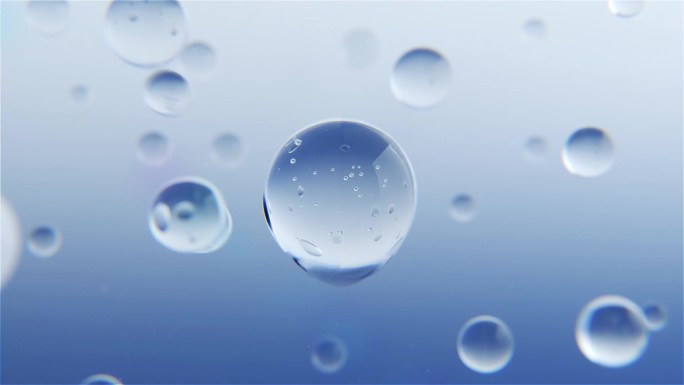 美妆分子科技细胞水滴流体,产品动画渲染