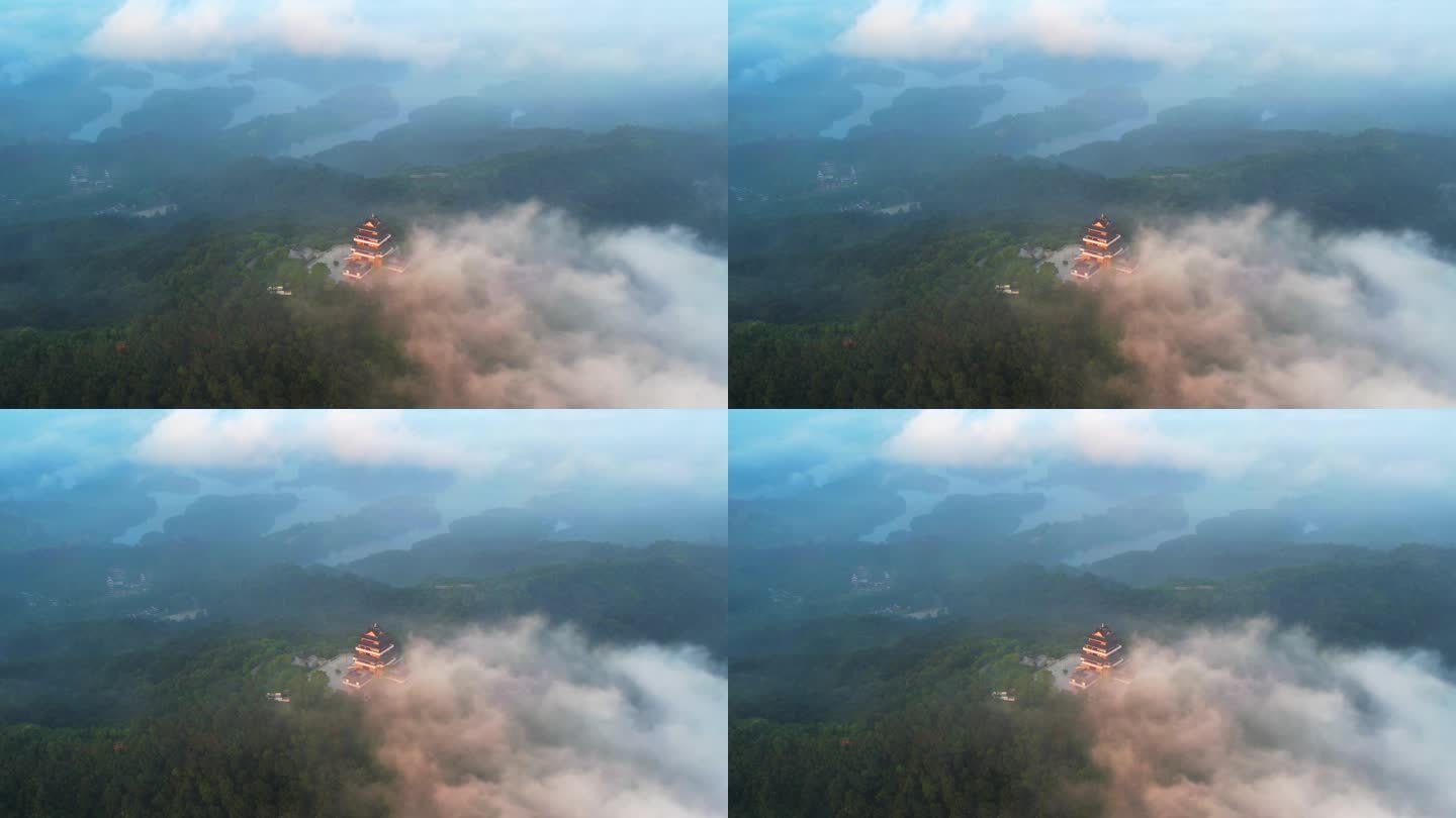 惠州惠城高榜山上云雾