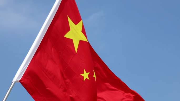 中国北京天安门红旗超清4K拍摄