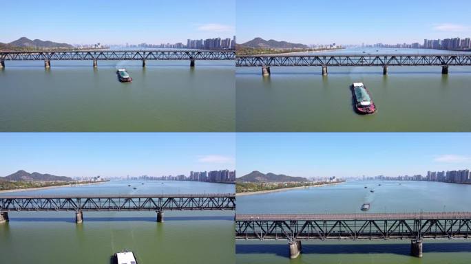 杭州钱江一桥货船