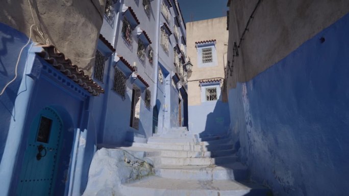 Chefchaouen，摩洛哥西北部Rif山脉中的蓝珍珠城