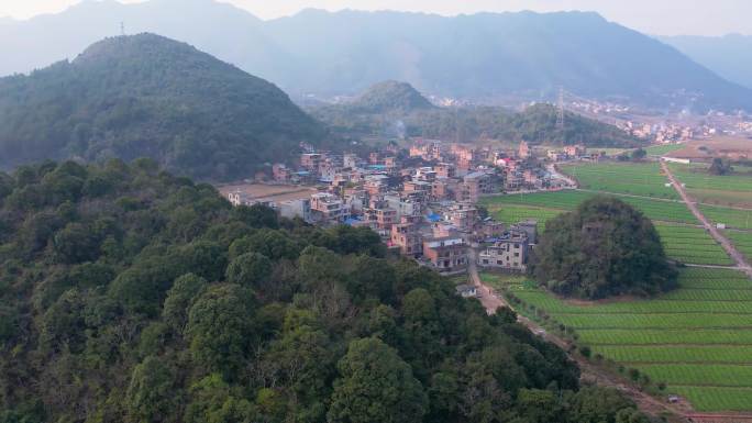 乡村航拍 田园 风光 乡村建设 农村风景