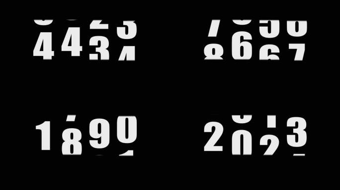 数字年份滚动