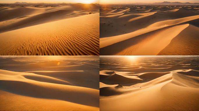 沙漠日落 沙漠之心：落日下的金色传奇